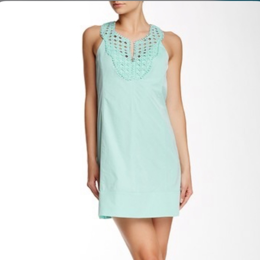 Nanette Lepore Aqua Jungle Sheath Dress